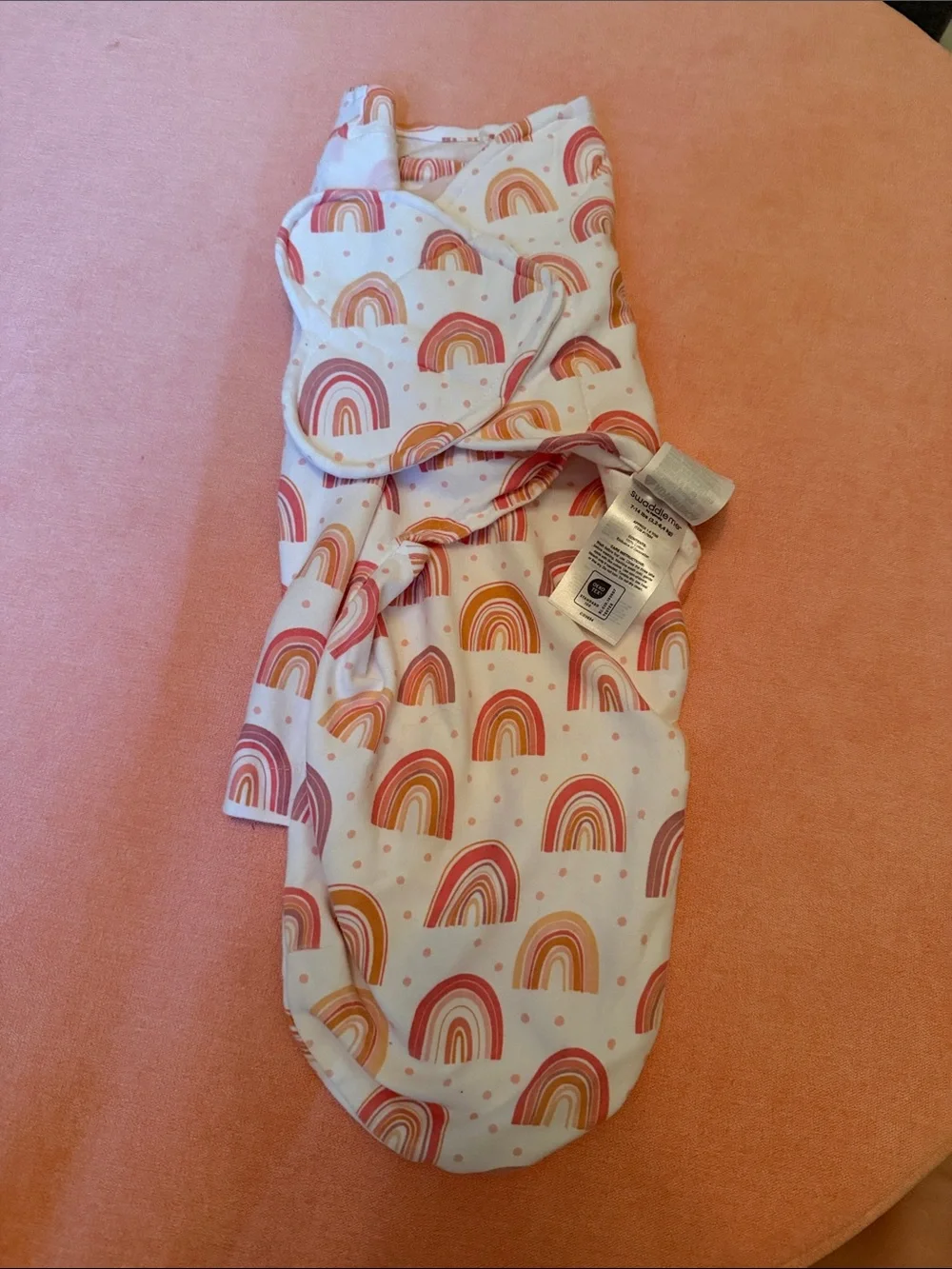 SwaddleMe Pink & Orange Rainbow Swaddle Sack